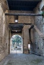 Scaliger Castle from inside, Sirmione, Lombardy, Italy