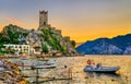 Scaliger Castle in Malcesine on Lake Garda, Italy Royalty Free Stock Photo