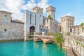 Scaliger Castle in Sirmione, Italy Royalty Free Stock Photo