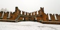 Scaligero Bridge in Winter - Verona Italy Royalty Free Stock Photo
