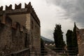 Scaligero Castle Malcesine, Lake Garda, Italy. Royalty Free Stock Photo