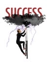 Scaling to success Royalty Free Stock Photo