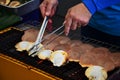 Scallop grill at Bangnamphung Floating Market