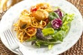 Scallop Linguine with Tomato Sauce