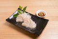 scallop for sashimi - japanese food style.