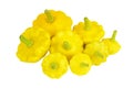 Scalloped custard squash Cucurbita pepo var. patisson Royalty Free Stock Photo