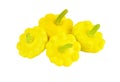 Scalloped custard squash (Cucurbita pepo var. patisson) Royalty Free Stock Photo