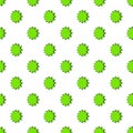 Scalloped star pattern, cartoon style