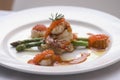 Scallops and King Prawn Royalty Free Stock Photo