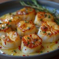 scallops in saffron cream sauce