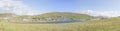 Scalloway panorama Royalty Free Stock Photo