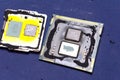 Scalp computer processor. a thermally conductive layer replacement