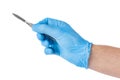 Scalpel in doctor hand