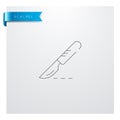 Scalpel Line Icon Royalty Free Stock Photo