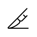 Scalpel surgery knife icon design. line art medical healthcare illustration