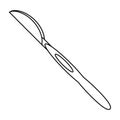 Scalpel surgery tool hospital thin line