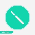 Scalpel vector icon sign symbol Royalty Free Stock Photo