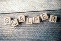 Scalper Written On Wooden Blocks On A Board Royalty Free Stock Photo