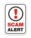 Scam alert sign