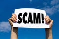 Scam alert, concept Royalty Free Stock Photo