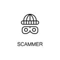 Scammer line icon