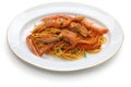Scampi pasta Royalty Free Stock Photo