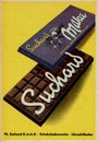 Very old vintage advertisement for Milka Chocolate in Germany during 1950s
