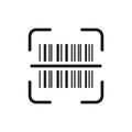 Scan Bar Code Label Icon. Barcode Tag Scanner Pictogram. Product Information Identification Sign. Digital Scanning Royalty Free Stock Photo