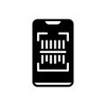 Black solid icon for Scan, technology and electronic Royalty Free Stock Photo