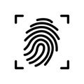 Scan vector thin line icon Royalty Free Stock Photo