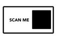 Scan me icon. Scan me frame with arrows and black square border. Royalty Free Stock Photo