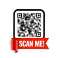 Scan me icon. Symbol or emblem. vector