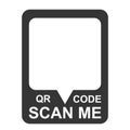 Scan me QR code template smartphone mobile app payment and phone