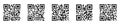Scan QR code icon set Royalty Free Stock Photo