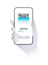 Scan QR code Royalty Free Stock Photo