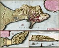 Scan of an 18th or 19th-century vintage map