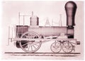 Scan of a 19th-century vintage railroad