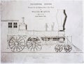 Scan of a 19th-century vintage train on a railroad from a workbook