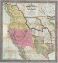 Scan of 18th to 19th-century vintage map in a textbook