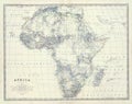 Scan of 18th to 19th-century vintage map in a textbook