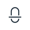 scan vector icon isolated on white background. Outline, thin line scan icon for website design and mobile, app development. Thin Royalty Free Stock Photo