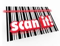 Scan It Words Barcode UPC Symbols Universal Product Code