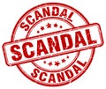 scandal red stamp Royalty Free Stock Photo