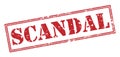 Scandal stamp on white background Royalty Free Stock Photo