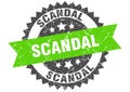 Scandal stamp. scandal grunge round sign.