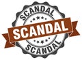 scandal seal. stamp