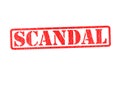 SCANDAL Rubber Stamp Royalty Free Stock Photo