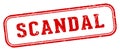 scandal stamp. scandal rectangular stamp on white background Royalty Free Stock Photo