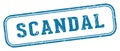 scandal stamp. scandal rectangular stamp on white background Royalty Free Stock Photo