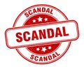 scandal stamp. scandal round grunge sign. Royalty Free Stock Photo